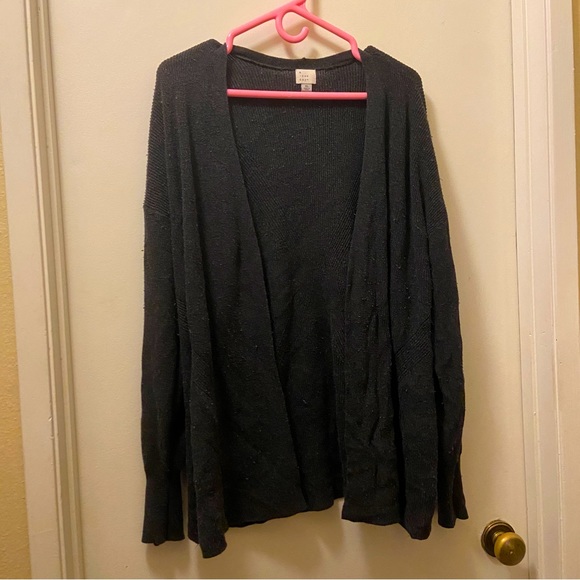 a new day Sweaters - A New Day Charcoal Grey Cardigan Super Soft XL